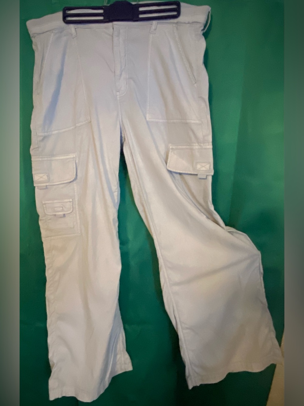 American Eagle Outfitters Powder Blue Super High Rise Stretch Cargo pants